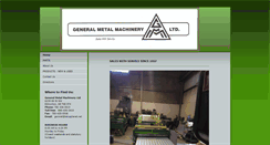 Desktop Screenshot of generalmetalmachinery.com