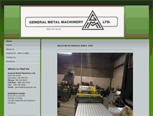 Tablet Screenshot of generalmetalmachinery.com